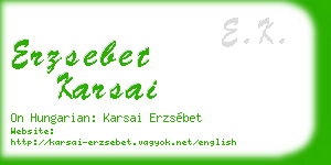 erzsebet karsai business card